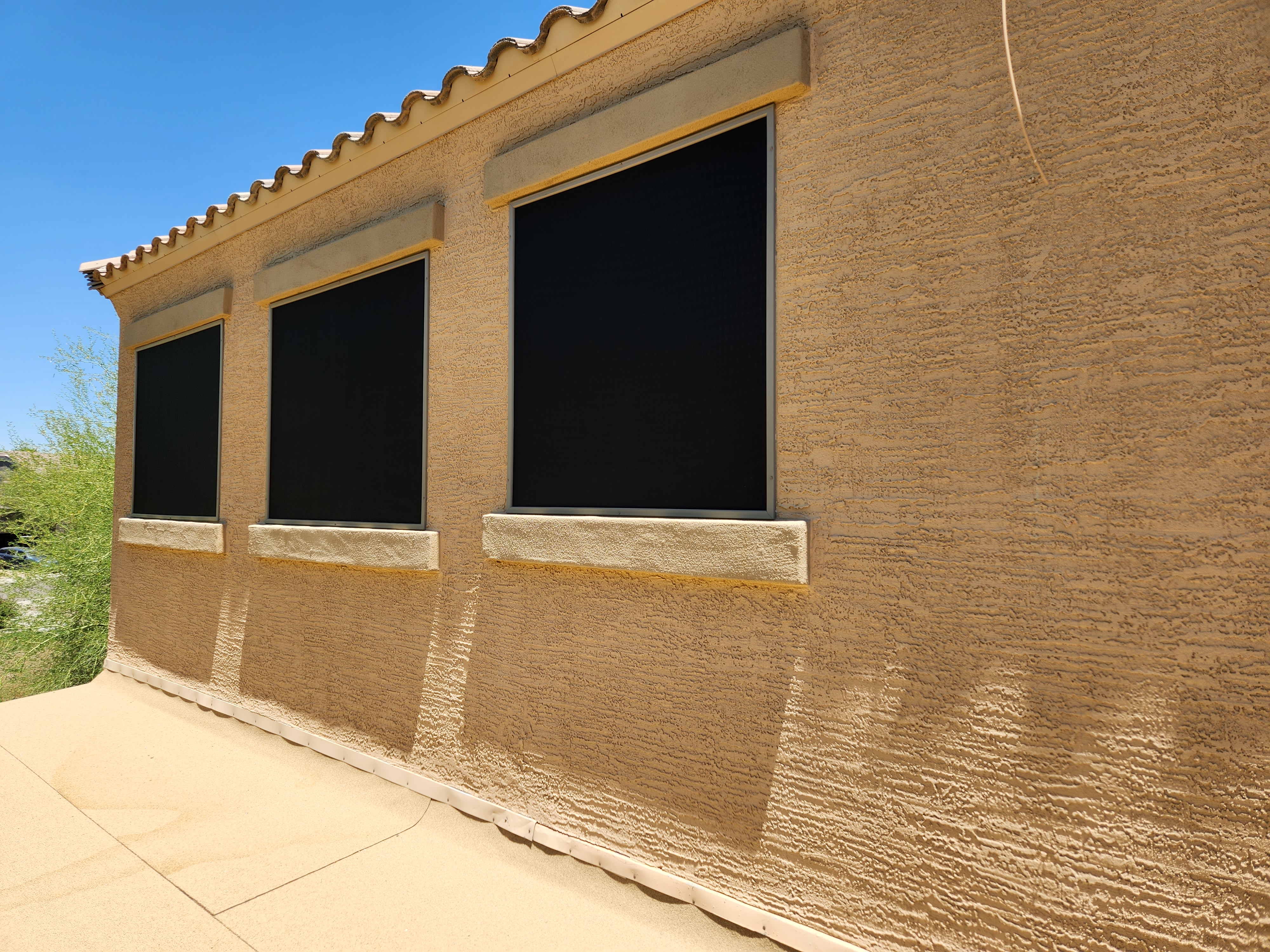 Sunscreen installation - final installation